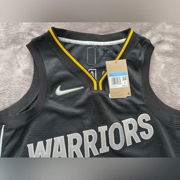 Nike Golden State Warriors Stephen Curry Black MVP Swingman Jersey DH8056-010